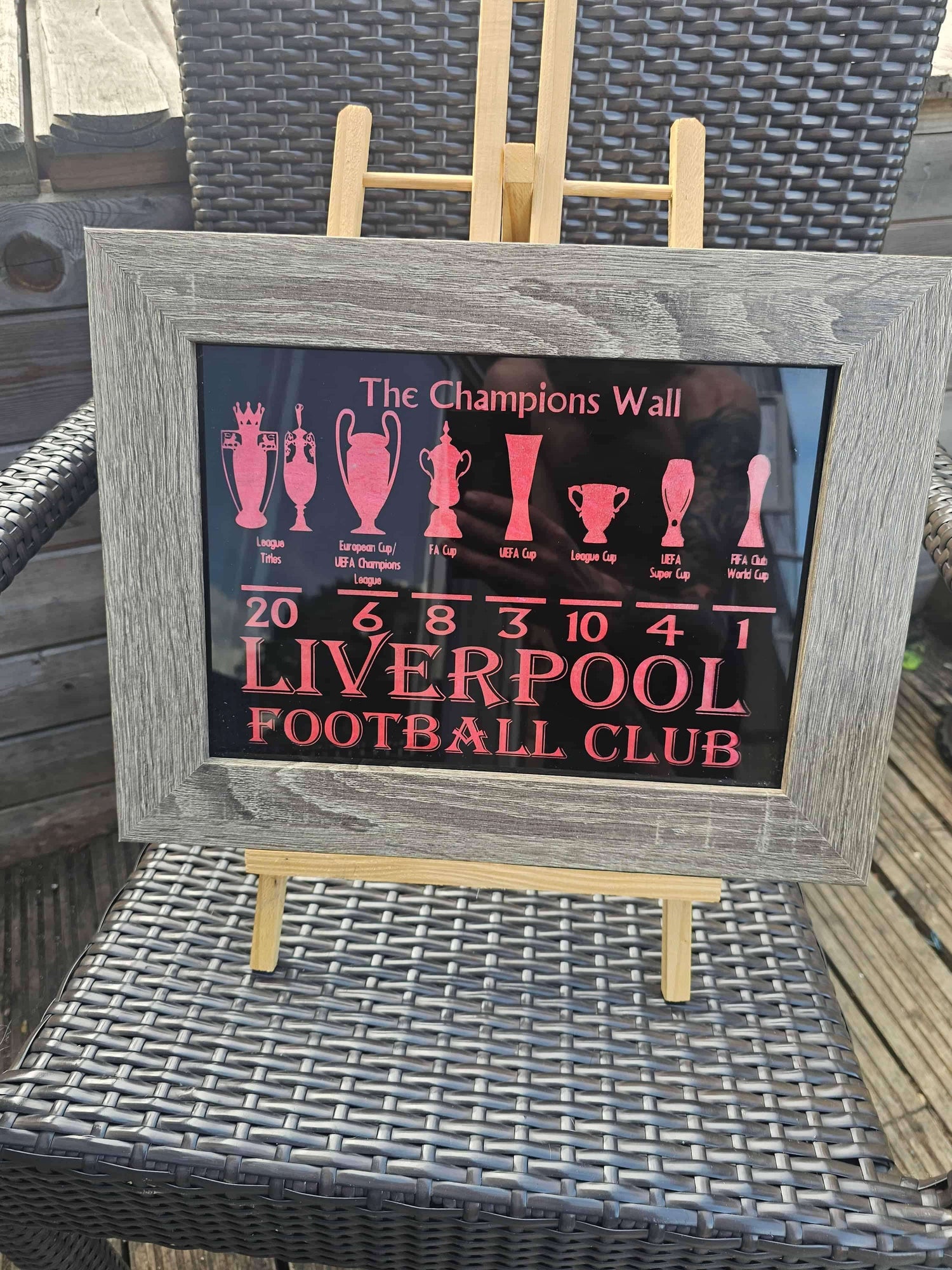engraved glass picture frame Wall Art – Slate, Wood & Acrylic UK Made - Original Timber Creations