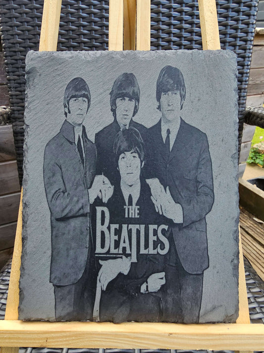 slate The Beatles Wall Art – Laser Engraved Handmade Portrait Plaque