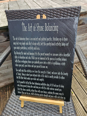slate Eightfold Path of Living Buddhist Plaque | Universal Wisdom Wall