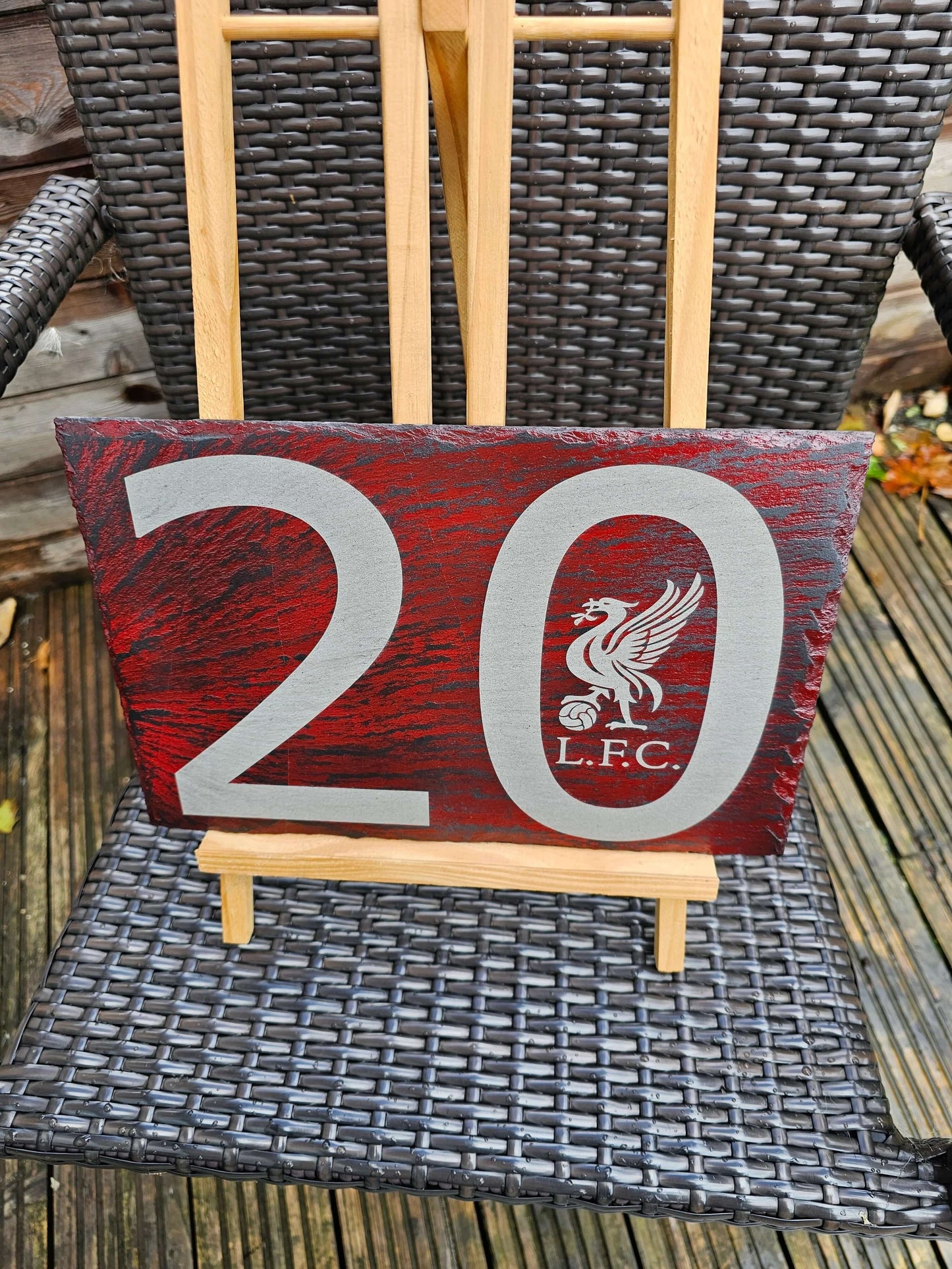 slate Liverpool FC Slate Plaque – 30cm x 20cm – Liverbird Engraved