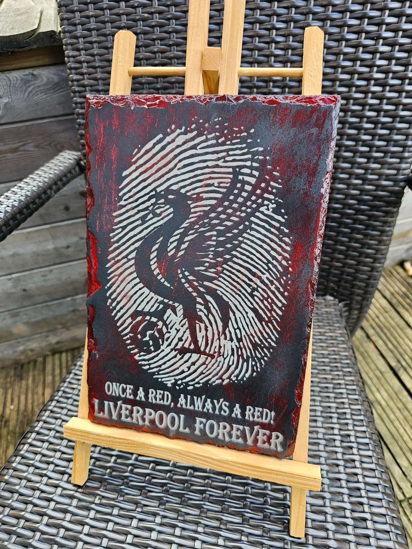 Slate Plaque Liverpool FC “Once a Red, Always a Red Liverpool Forever”