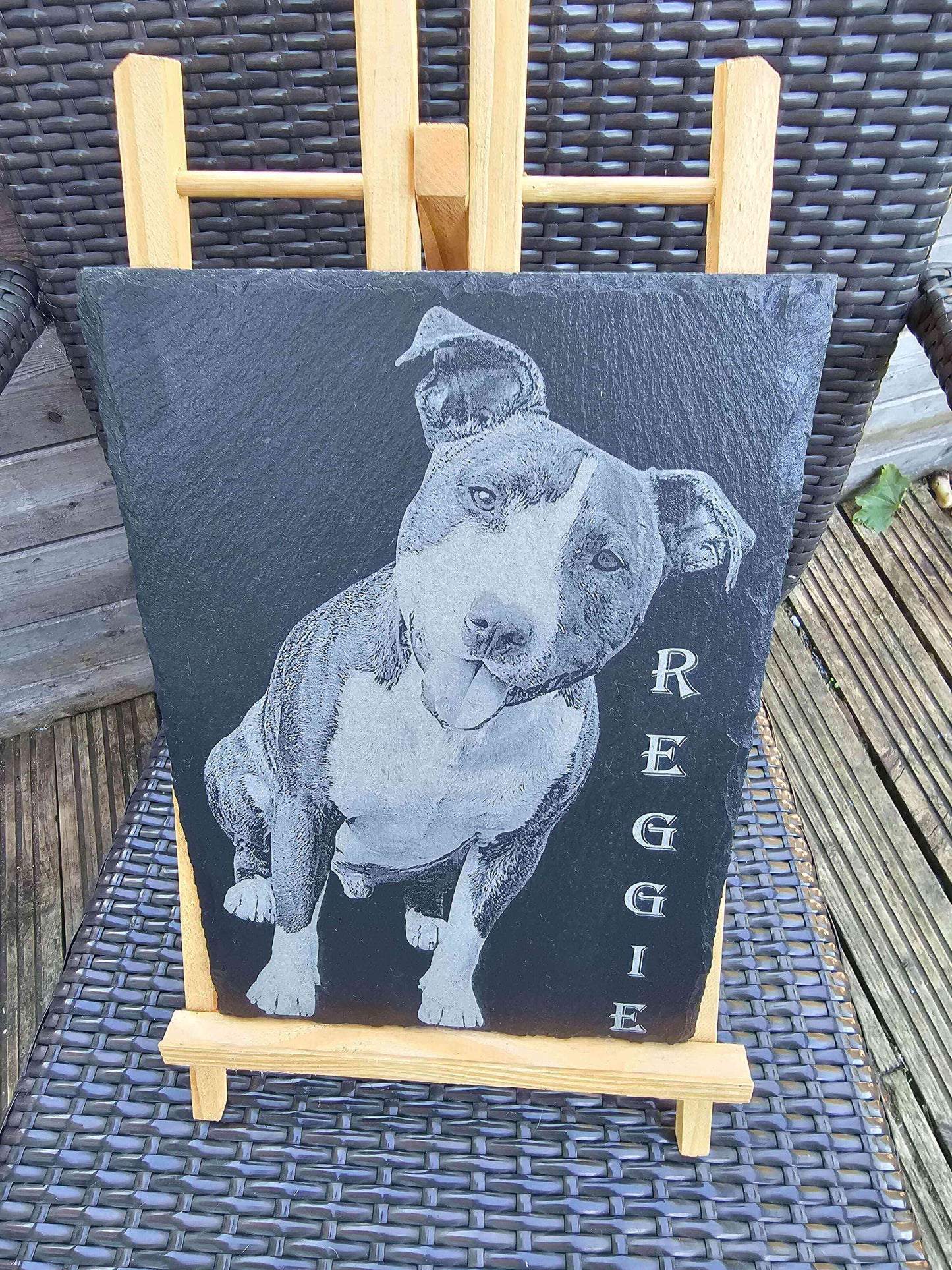 Slate plaque.write a detailed sales info for my shopify ad with title and list tags separately 30cm x 20cm then 1 4 insta, fb and tiktok