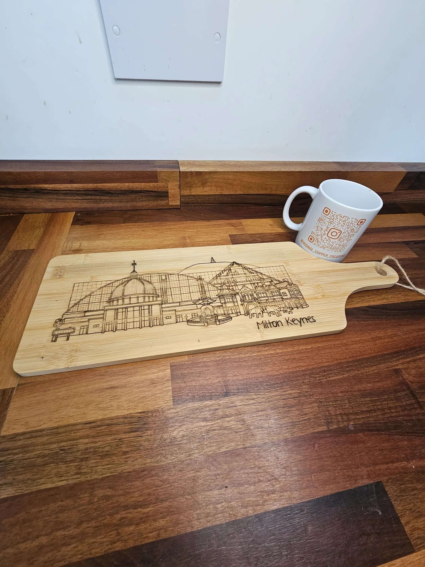 Chopping Board – Milton Keynes Skyline Bamboo Design