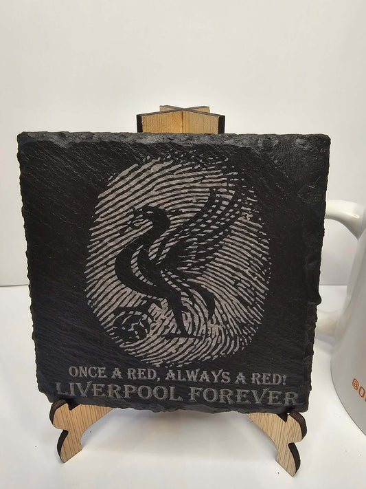 slate “Once a Red, Always a Red – Liverpool Forever” Coasters –