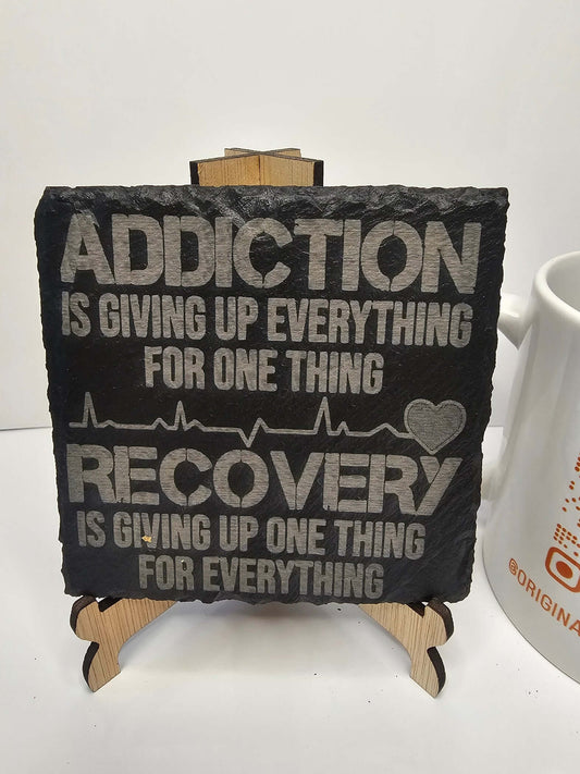 slate “Addiction is Giving Up Everything – Recovery is Giving Up One