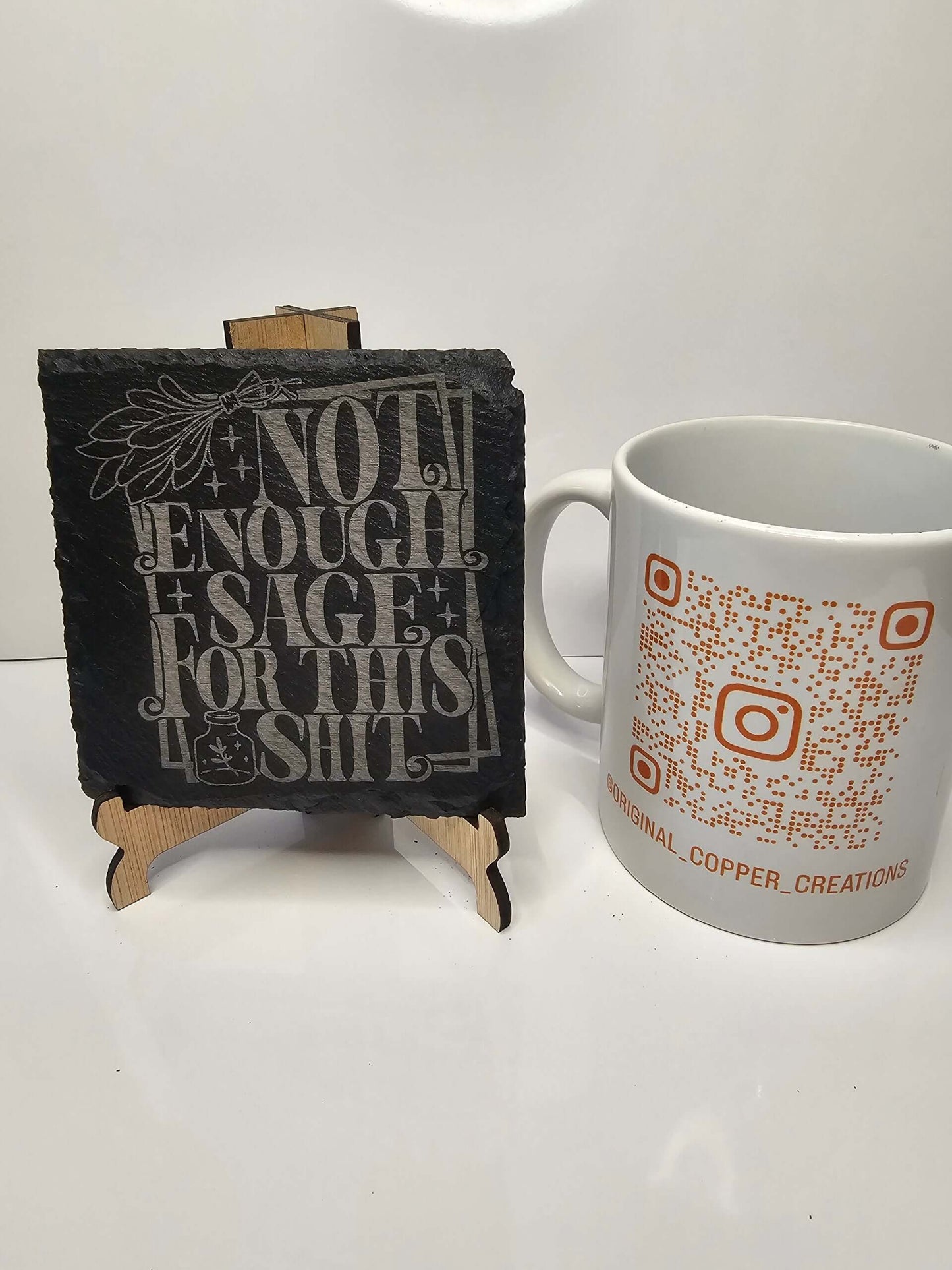 slate “Not Enough Sage For This Shit” Coasters –