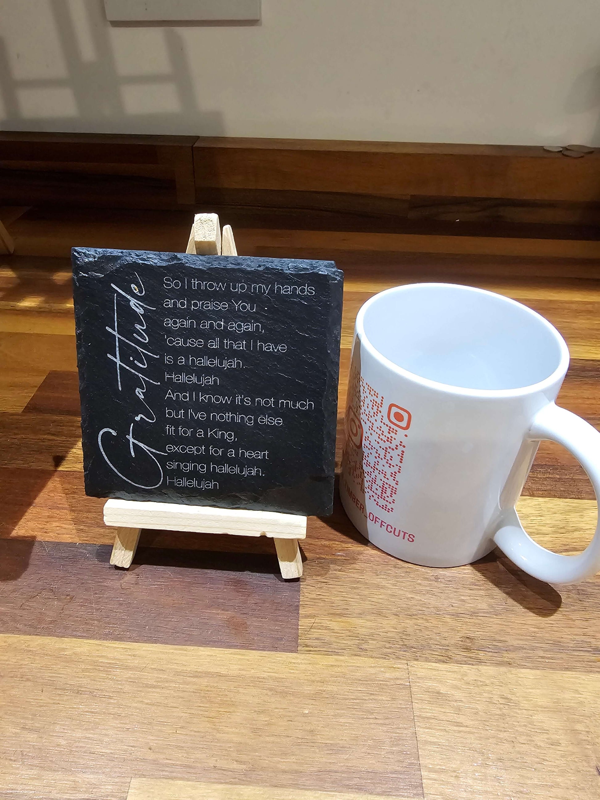 Slate Coasters Mix & MatchMix & Match –Gratitude – Handmade UK