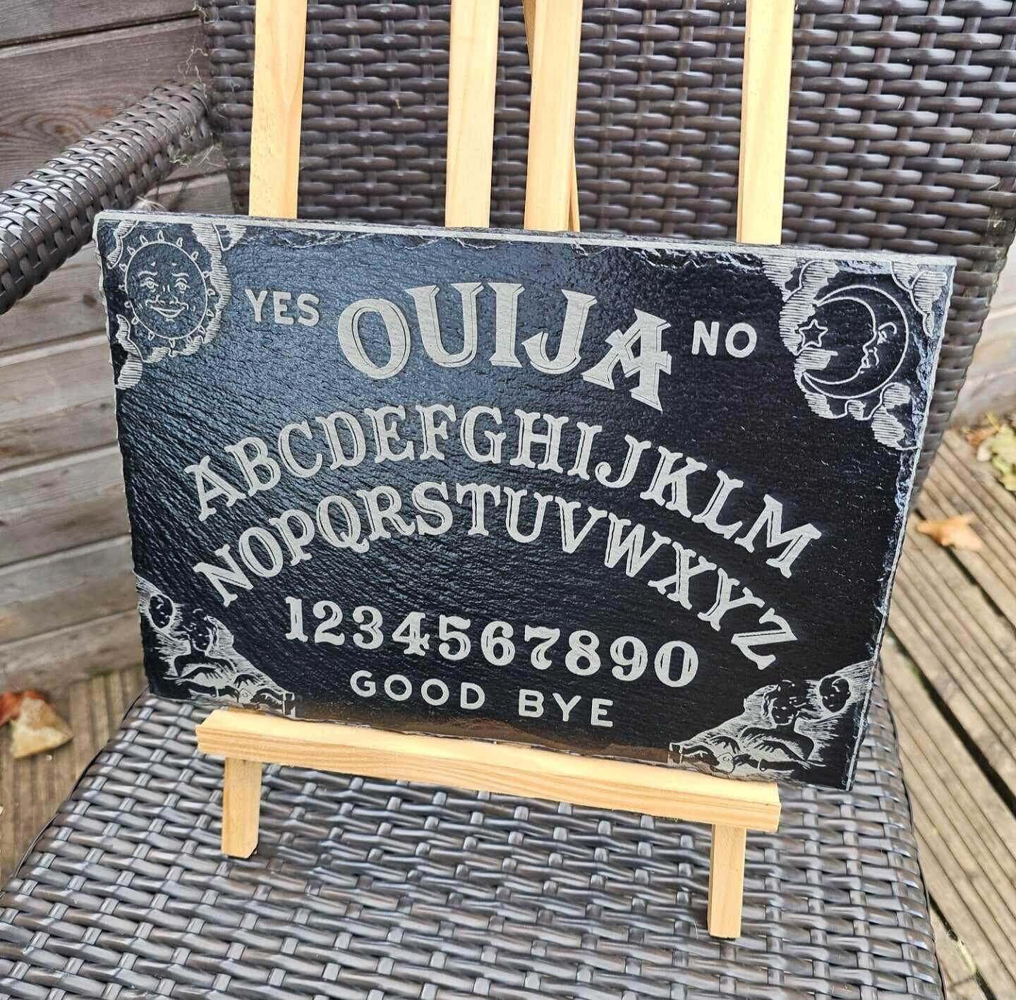 slate Laser Engraved Ouija Spirit Board | 30cm x 20cm | Gothic Witch