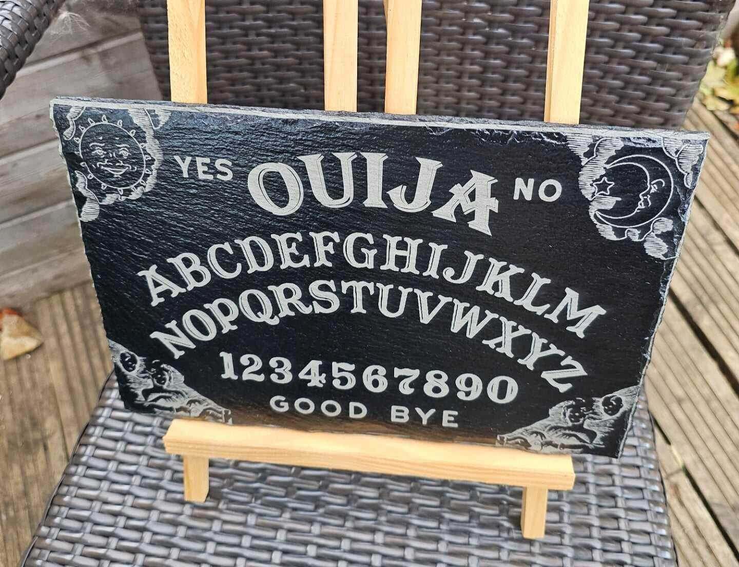 slate Laser Engraved Ouija Spirit Board | 30cm x 20cm | Gothic Witch