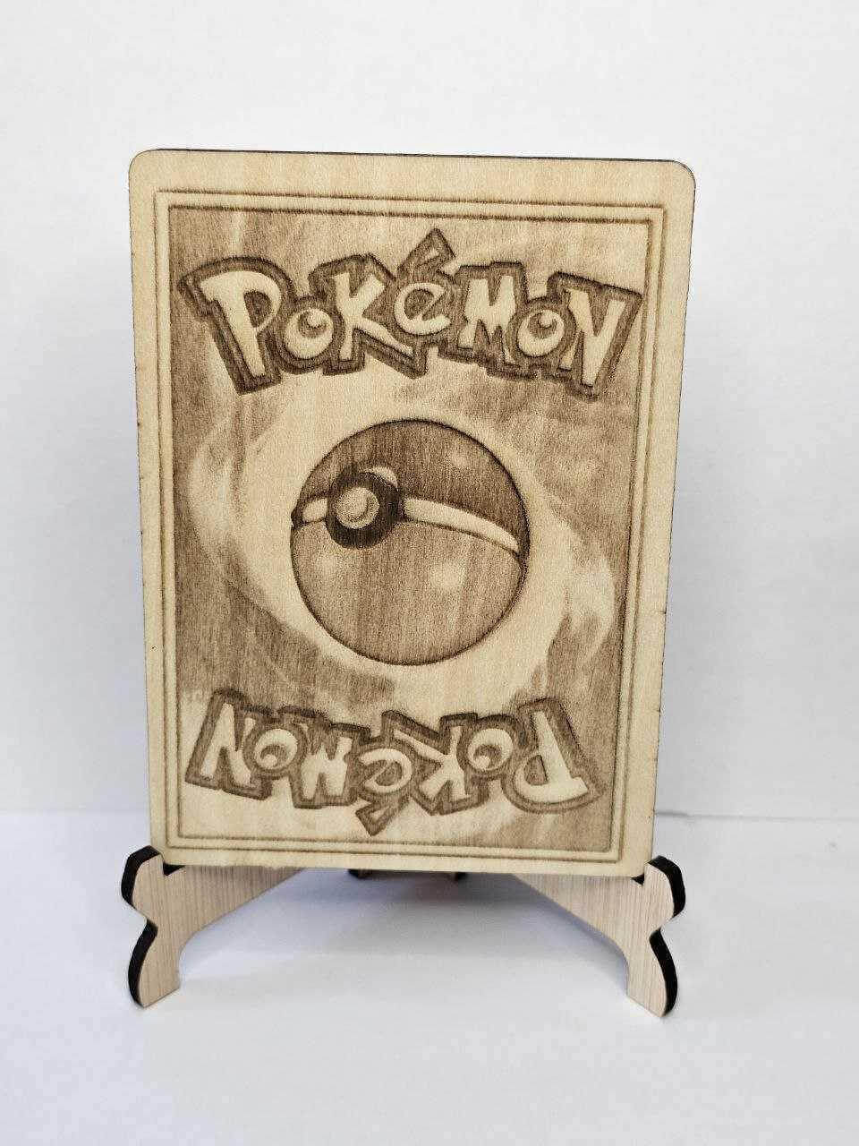 Zapdos 3D Wooden Pokémon Card | Laser Engraved Collectible | Base