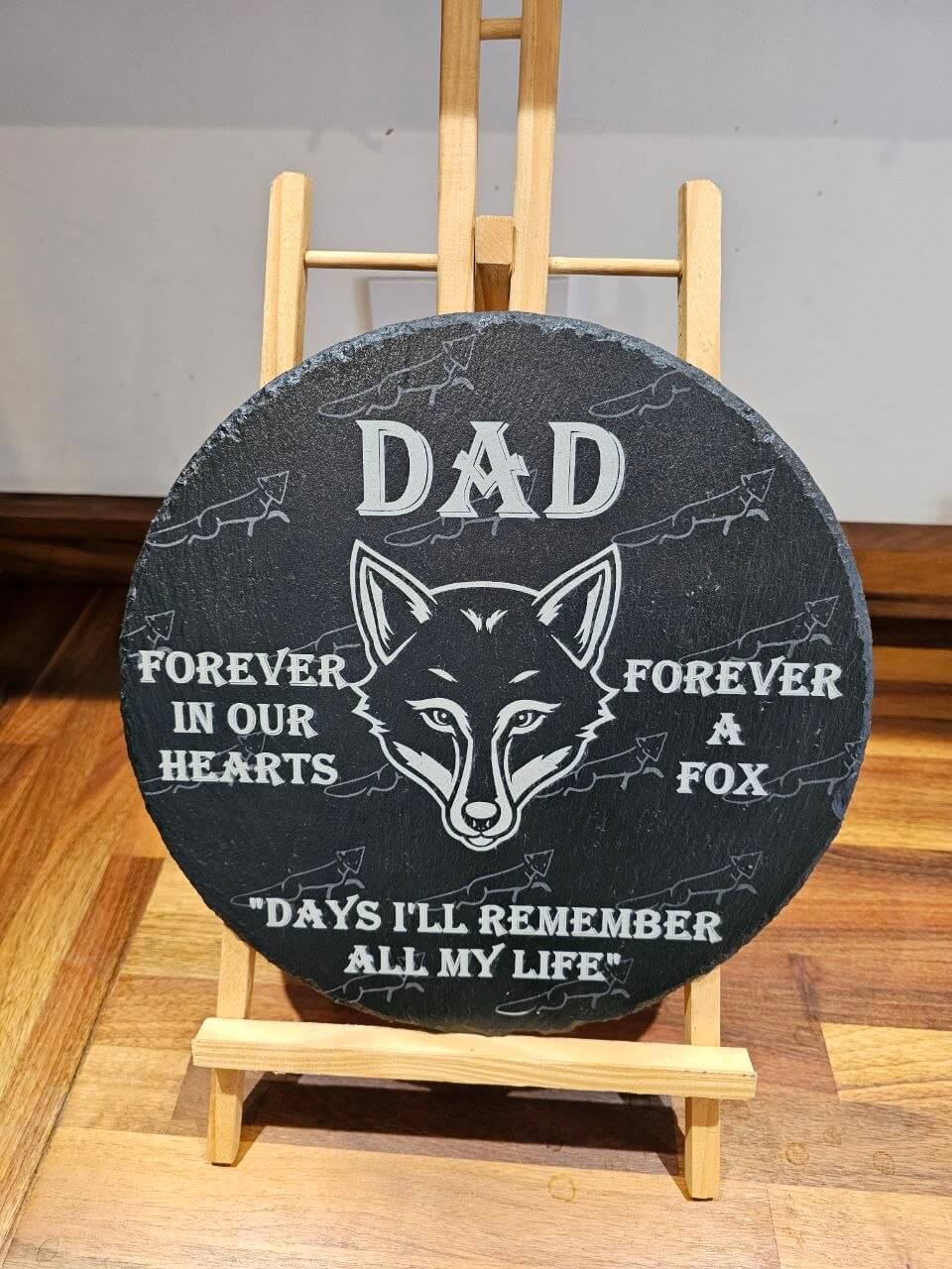 personalised Leicester city FC slate plaque