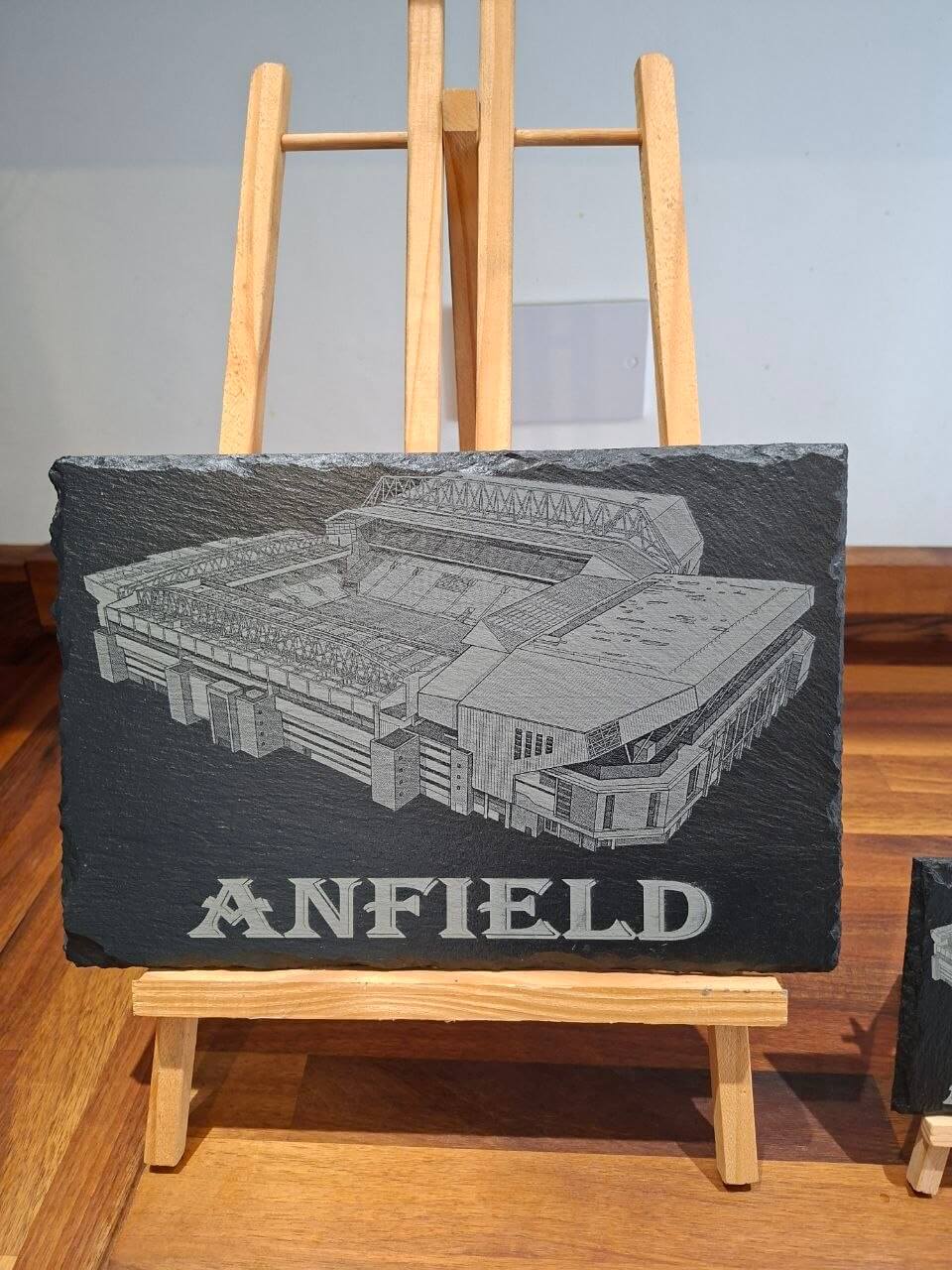Anfield Stadium Slate Engraving  30cm x 20cm